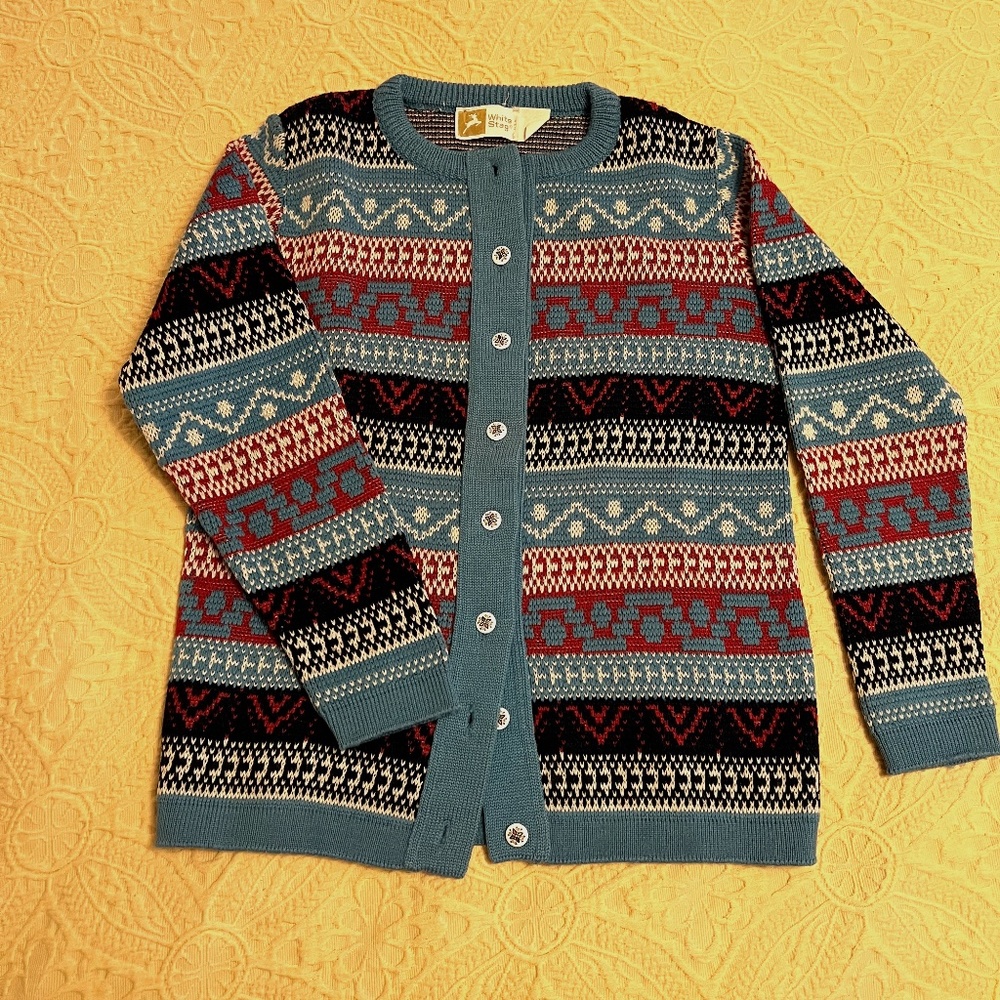 Vintage ski sweater S/M, White Stag 60’s vintage